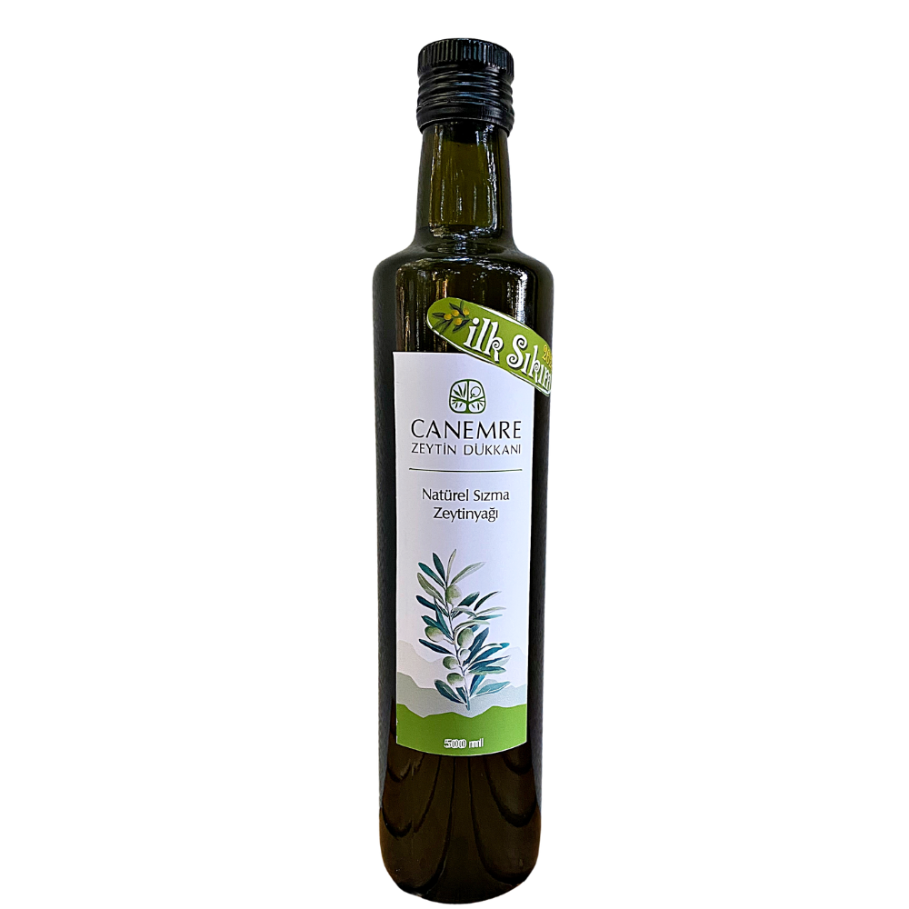 2025 İlk Hasat Soğuk Sıkım Naturel Sızma Zeytinyağı 500 ml