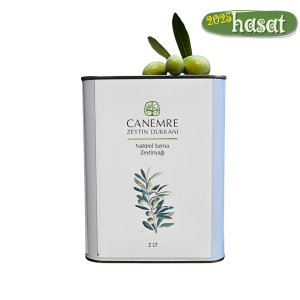 2025 Erken Hasat Soğuk Sıkım Naturel Sızma Zeytinyağı 2 lt teneke kutu