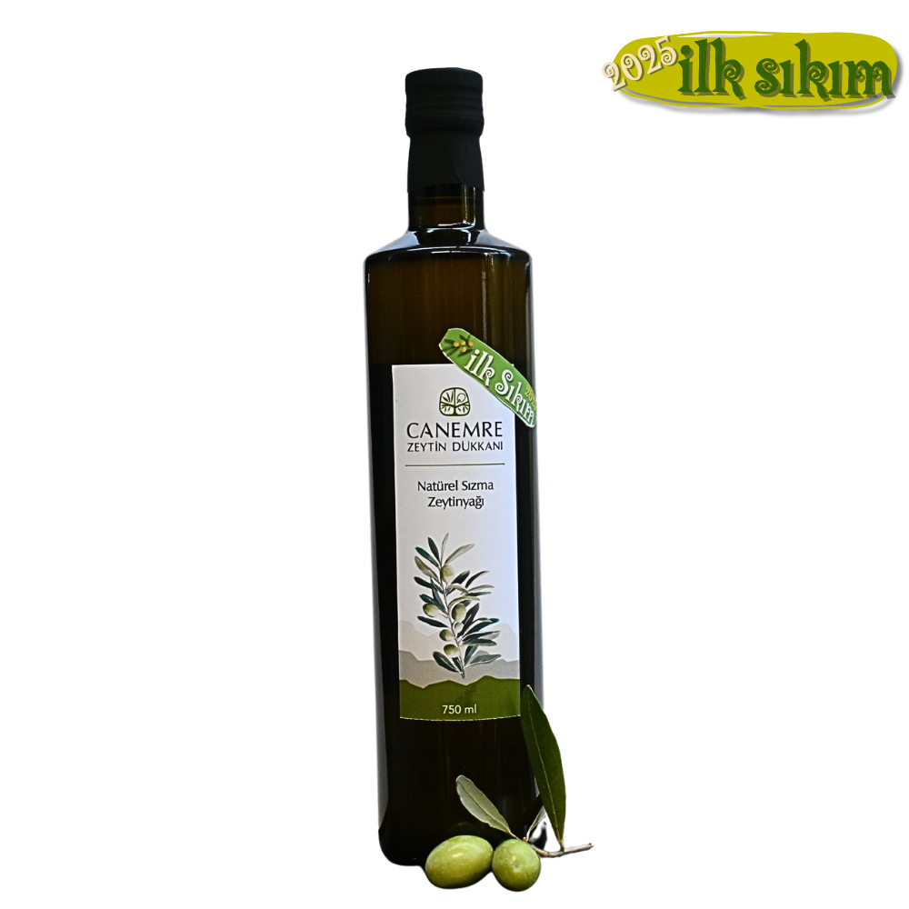 2025 Erken Hasat Soğuk Sıkım Naturel Sızma Zeytinyağı 750 ml