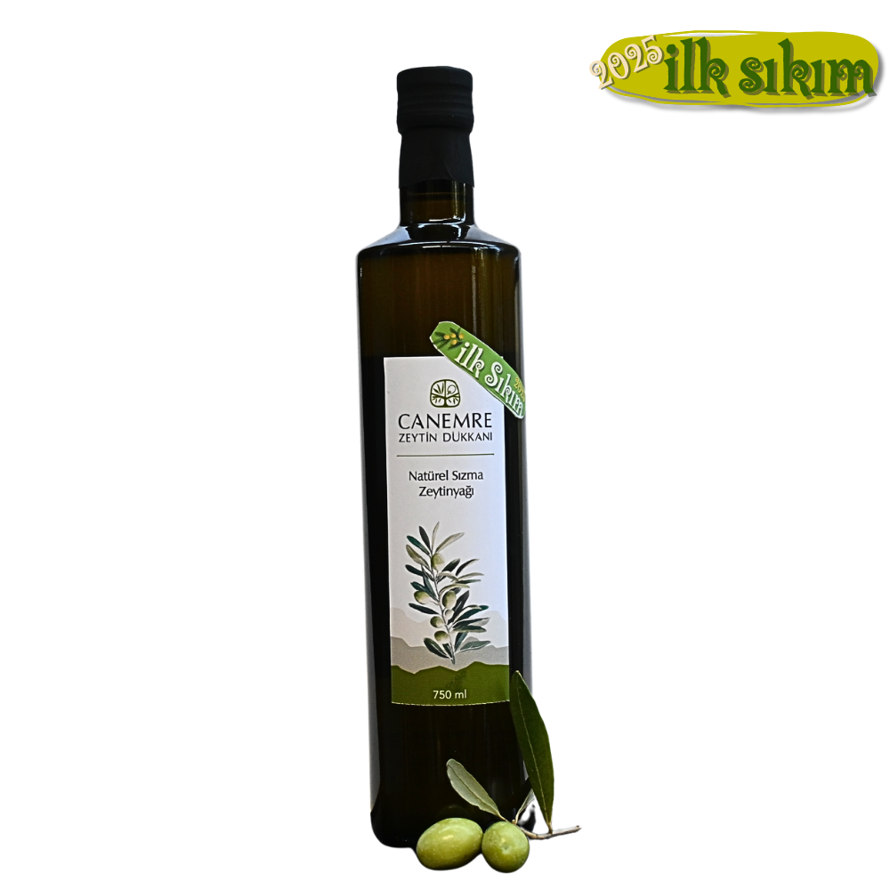 2025 Erken Hasat Soğuk Sıkım Naturel Sızma Zeytinyağı 750 ml