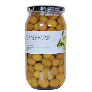 Yeşil Edremit Tipi Kırma Zeytin (290-320) 650gr Cam Kavanoz