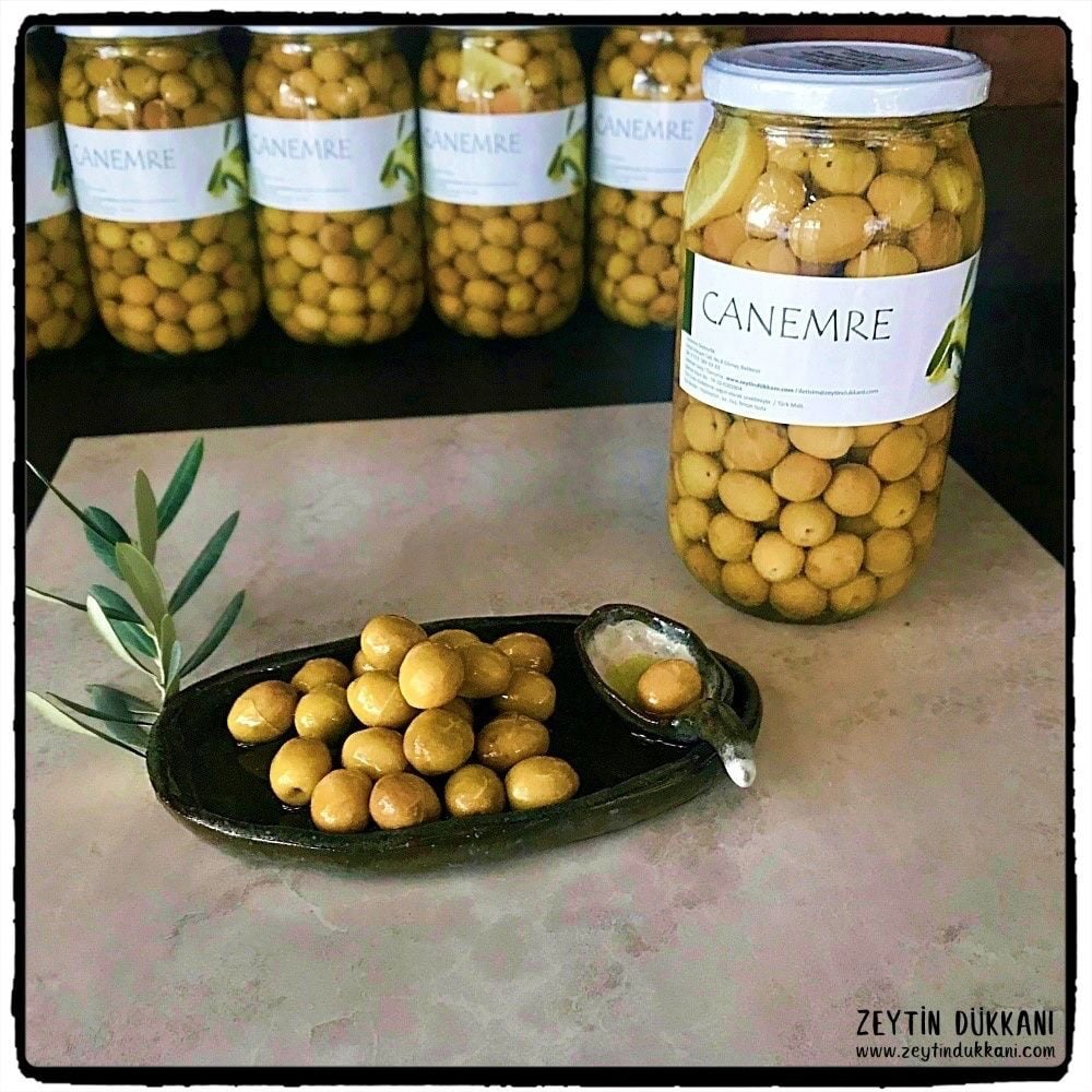 Yeşil Edremit Tipi Kırma Zeytin (290-320) 650gr Cam Kavanoz