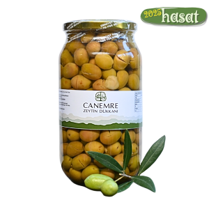 Yeşil Edremit Tipi Kırma Zeytin (290-320) 650gr Cam Kavanoz