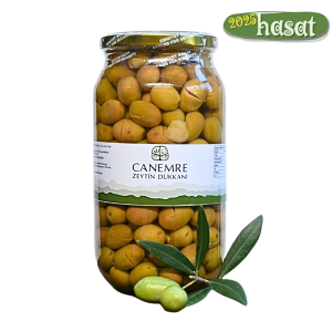 Yeşil Edremit Tipi Kırma Zeytin (290-320) 650gr Cam Kavanoz