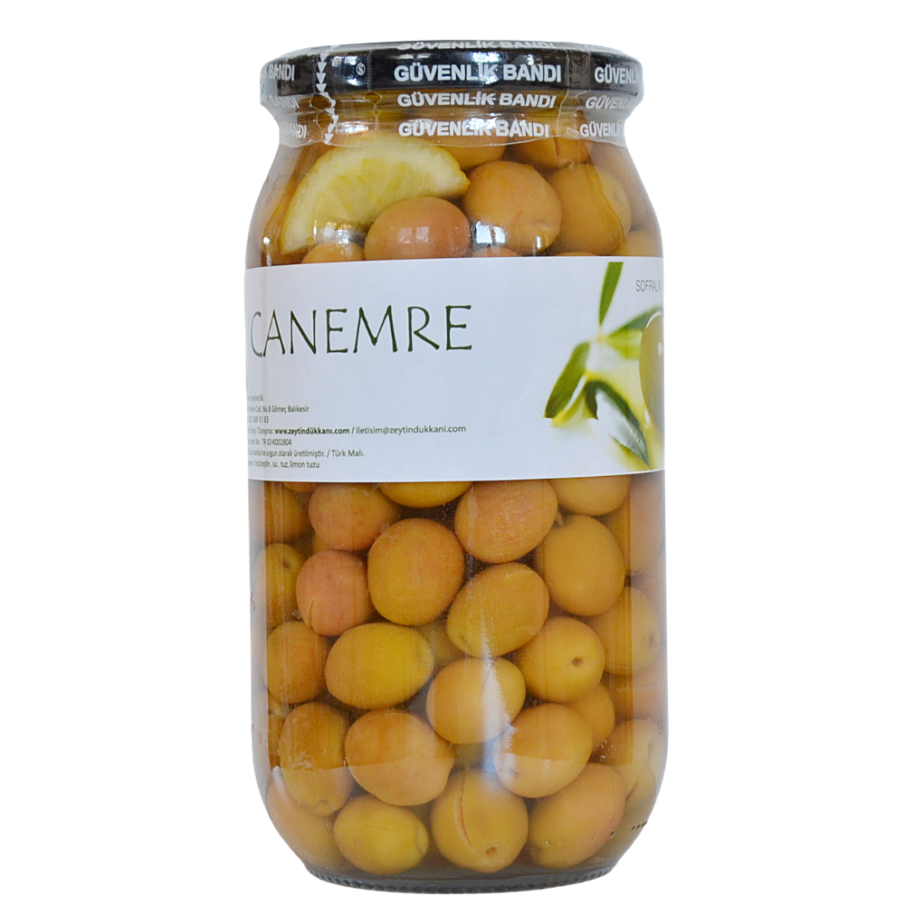 Yeşil Edremit Tipi Çizik Zeytin 260-290 650 gr Cam Kavanoz