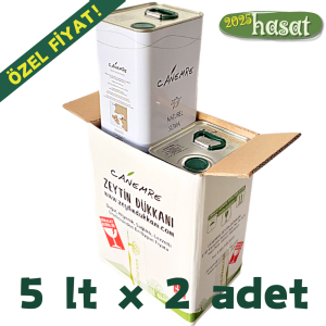 Kolisinde (2 Adet) Naturel Sızma Zeytinyağı 5 lt teneke kutu